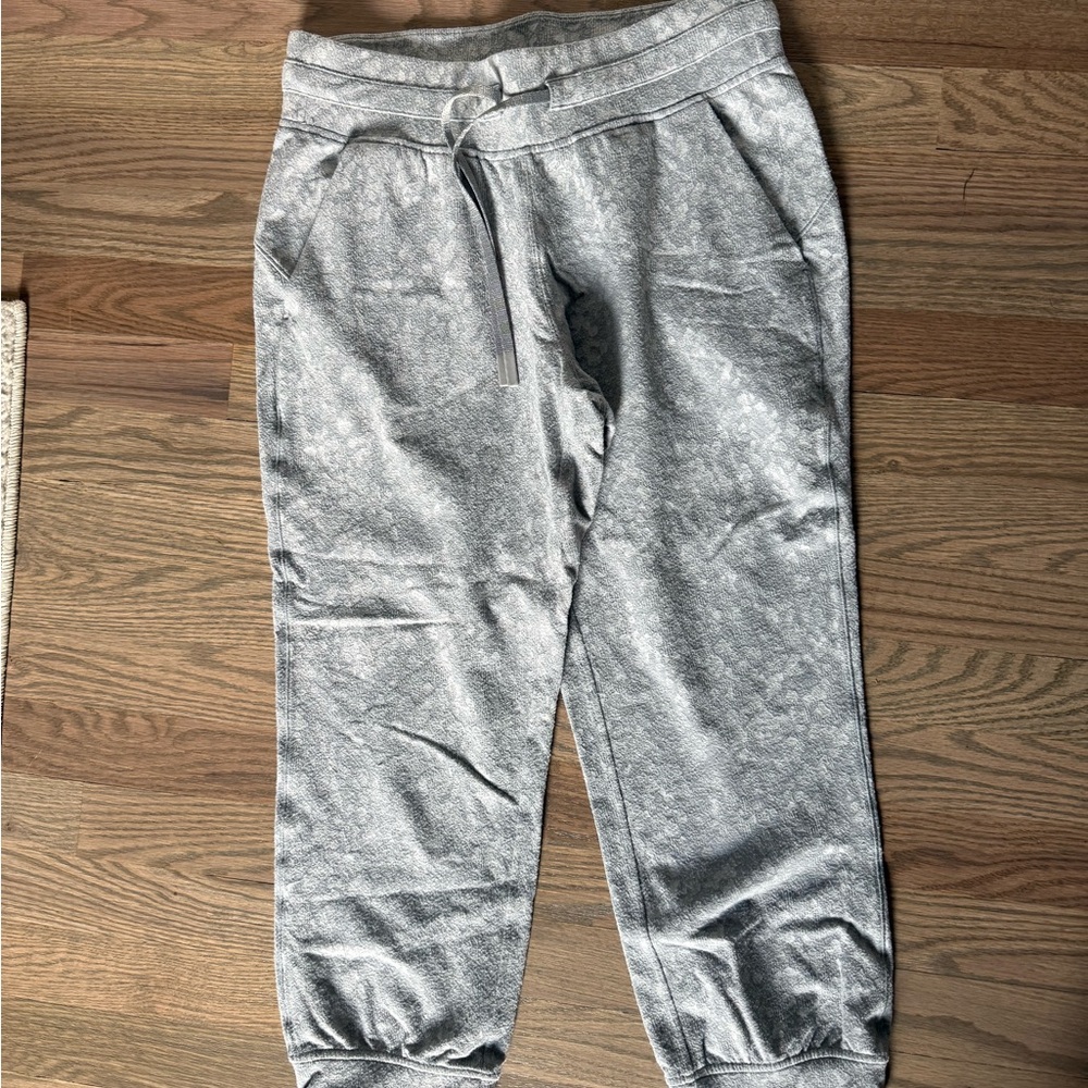 Lululemon Athletica Gray Track Pants with Elastic Waistband